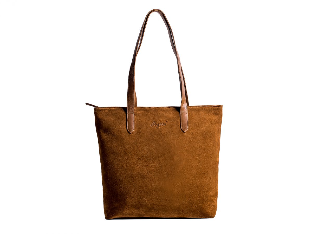 10 large suede tote bag